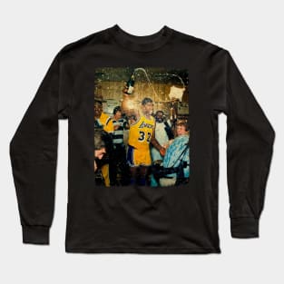 Magic Johnson in Celebrating The 1987 NBA Championship Long Sleeve T-Shirt